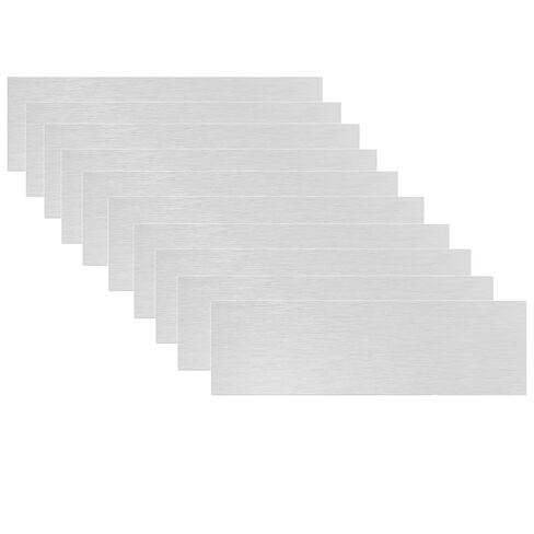 10Pcs Black Anodized Aluminum Sheet 8" x 2" x 1/32" (0.8mm) Corrosion-Resistant Metal Plates for Laser Engraving, DIY Crafting, Sign Making, Home Decor in Kuwait