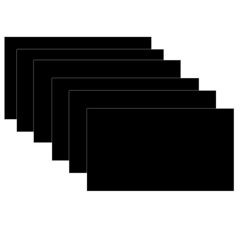 6Pcs Black Anodized Aluminum Sheet 6" x 10" x 1/32" (0.8mm) Corrosion-Resistant Metal Plates for Laser Engraving, DIY Crafting, Sign Making, Home Decor (6, Black, 6 * 10 inch) in Kuwait