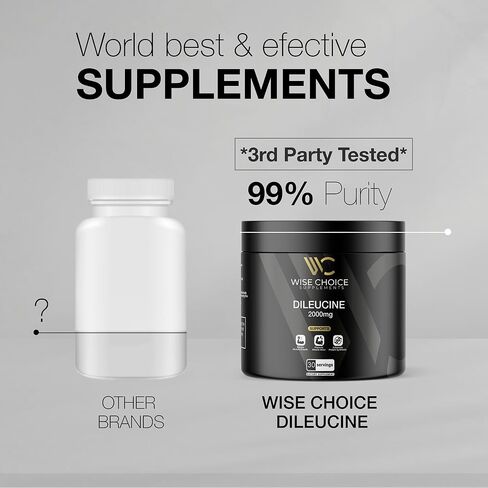 Wise Choice Dileucine Peptide Supplement Powder | 2000mg Leucine Peptide for Muscle Growth & Recovery | Supports Protein Synthesis | 30 Servings in Saudi Arabia