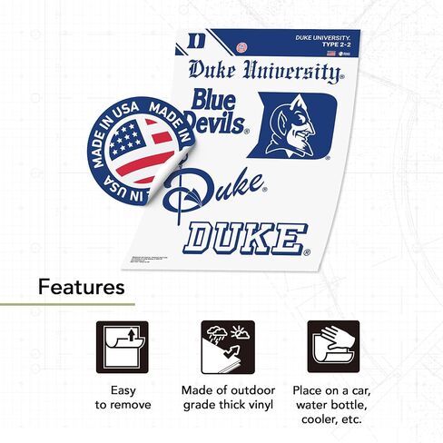 Desert Cactus Duke University Blue Devils Sticker Vinyl Decals Laptop Water Bottle Car Scrapbook T2 (Type 2-2) in Saudi Arabia