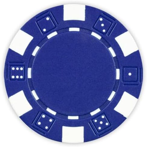 DA VINCI Dice Striped Poker Chip Set, 1,000 Heavy Weight 11.5 Gram Chips with Acrylic Display Carrier Case Case and 10 Chip Racks in Saudi Arabia