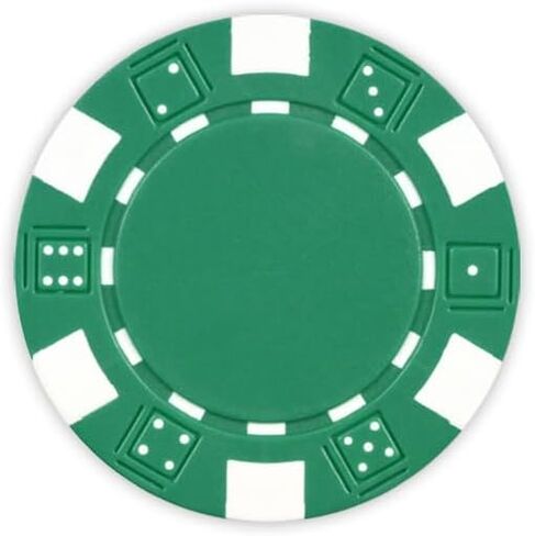 DA VINCI Dice Striped Poker Chip Set, 1,000 Heavy Weight 11.5 Gram Chips with Acrylic Display Carrier Case Case and 10 Chip Racks in Saudi Arabia