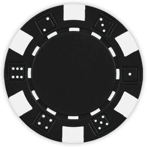 DA VINCI Dice Striped Poker Chip Set, 1,000 Heavy Weight 11.5 Gram Chips with Acrylic Display Carrier Case Case and 10 Chip Racks in Saudi Arabia