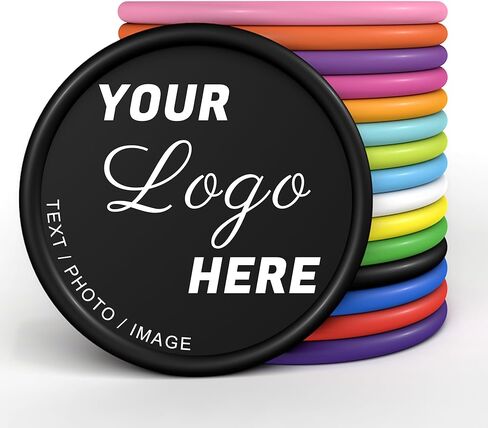 200-1000 شريحة بلاستيكية مخصصة - طباعة كاملة الألوان على الوجهين مع الشعار/النص/التصميم - 15 لونًا رائعًا لرموز البار الشخصية، وبطاقات العمل، والأحداث، والعروض الترويجية، ورموز المشروبات in Kuwait