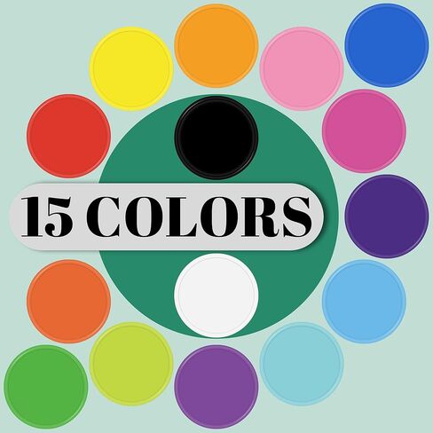 200-1000 شريحة بلاستيكية مخصصة - طباعة كاملة الألوان على الوجهين مع الشعار/النص/التصميم - 15 لونًا رائعًا لرموز البار الشخصية، وبطاقات العمل، والأحداث، والعروض الترويجية، ورموز المشروبات in Kuwait