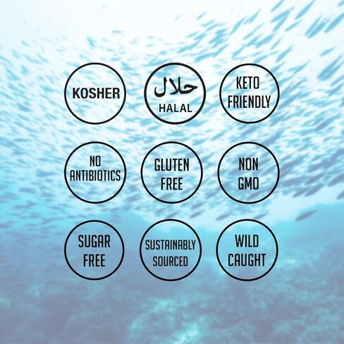 HEARTHY FOODS Marine Collagen Powder 16 Oz - Sourced from Wild-Caught Fish, Pescatarian Friendly, Keto Certified & Non-GMO Verified - Easy to Mix in Water - 45 Servings in Kuwait