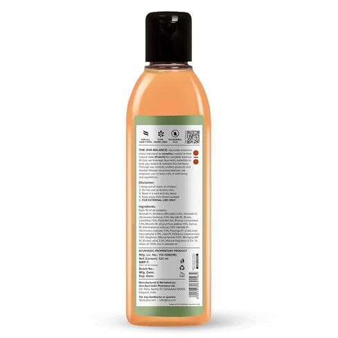 Jiva Bhringaraj Hair Oil | Pure Ayurvedic Herbal Oil for Hair & Scalp Nourishment | Supports Stronger-Looking Hair & Healthy Shine | 120 ml (Pack of 1) in Saudi Arabia