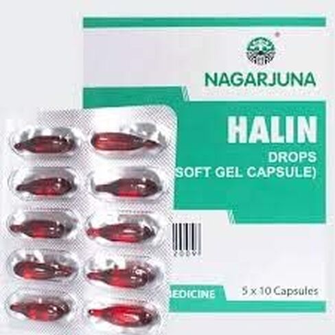 Halin Drops (Soft Gel Capsule) Pack Of 2 Nagarjuna in Saudi Arabia
