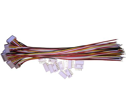 12 Sets JST XH 2.54MM 5 Pin Female Single Connector with Flat Wires 200MM 1007 26AWG in Kuwait