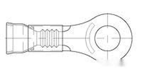 TE Connectivity/AMP Brand, 150492-50Pack, Term RT STRAT DGRP HR 22-16 M3.5(#6) in Kuwait