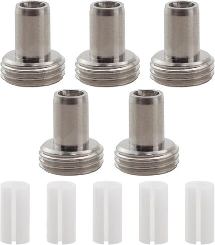 10PCS Fibre Optic Visual Fault Locator Replacement Parts Including Optical Ceramic Core Tube Sleeves and Metal Tip Connectors in Kuwait