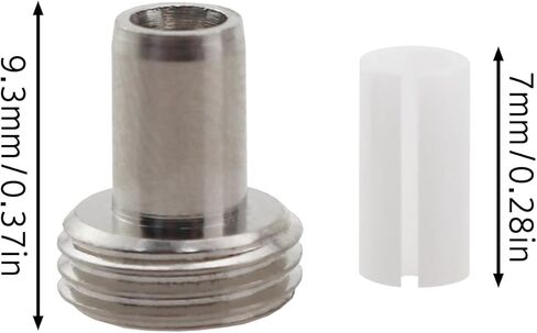 10PCS Fibre Optic Visual Fault Locator Replacement Parts Including Optical Ceramic Core Tube Sleeves and Metal Tip Connectors in Kuwait