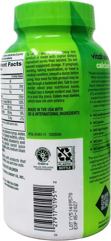 Vitafusion Gummies Calcium with Vitamin D3, 100 Count, Pack of 2 in Saudi Arabia