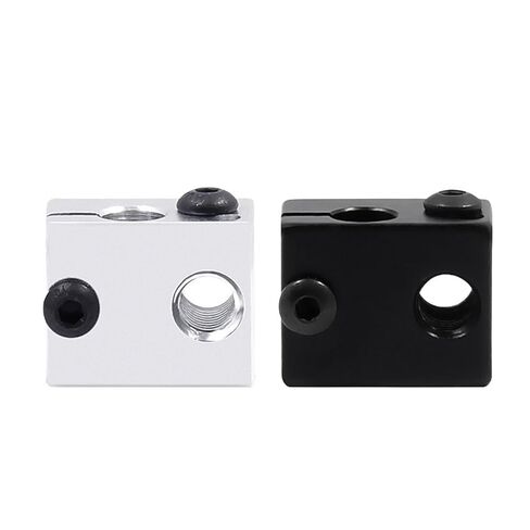 5 قطعة كتلة تسخين معدنية بالكامل طابعة ثلاثية الأبعاد ساخنة عملية أكسدة الألومنيوم الأسود 20x16x12 مللي متر (فضي) in Kuwait