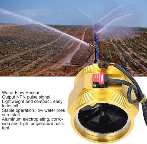 Water Flows Sensor 3in Turbine Water Flows Sensor , Water Flows Switch Flowmeter Induction Switch NPN Output Liquid Flows Meter for Water Vending Machines in Saudi Arabia