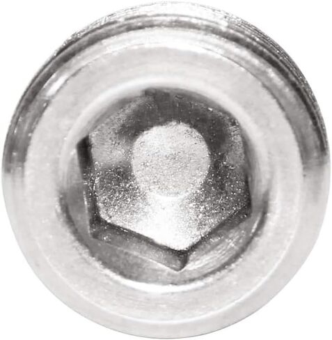 Generic 1/4 "" NPT THREAD ALLEN SOCKET PIPE PRESSURE PLUG Pipe Plug تركيب كتلة قبالة 10 قطع، 0.25 بوصة، فضي، 10NPT1f4-S04 in Kuwait