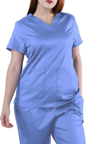 مجموعة الدعك للنساء ، كلاسيكي ، توت ، سروال سروال ، ممرضة يوجا ، ممرضة مع 8 جيوب in Kuwait