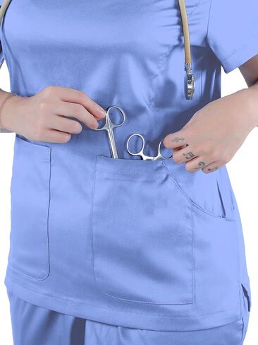 مجموعة الدعك للنساء ، كلاسيكي ، توت ، سروال سروال ، ممرضة يوجا ، ممرضة مع 8 جيوب in Kuwait