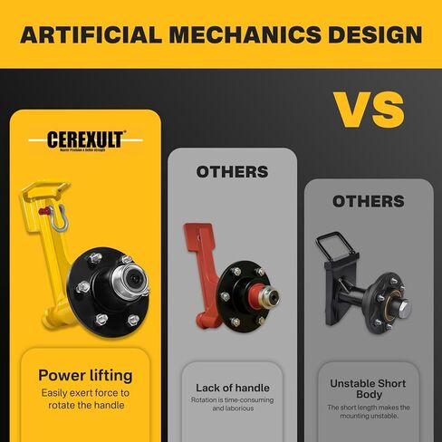 2 Pack Shipping Container Wheels 6-Lug Wheels Kit, Shipping Container Accessories, Heavy-Duty Shipping Container Axles with Heavy Duty Ratchet Tie Down-Moves 20ft - 40ft (Gold) in Kuwait