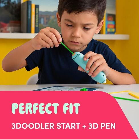 300 x ORKAN 3D Pen Filament Refills | Only Compatible with The 3Doodler Start+ | 15 Jungle Colors | 6" x 2.5mm PCL Eco-Filament Strands | Safe for Kids | Only for 3Doodler Start+ 3D Pen in Saudi Arabia