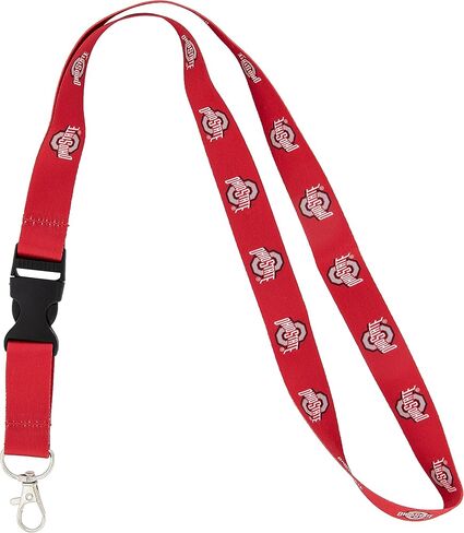 Desert Cactus Ohio State University Lanyard Buckeyes OSU Car Keys ID Badge Holder Keychain Detachable Breakaway Snap Buckle (Gray - Repeating Ohio Arch Logo) in Kuwait