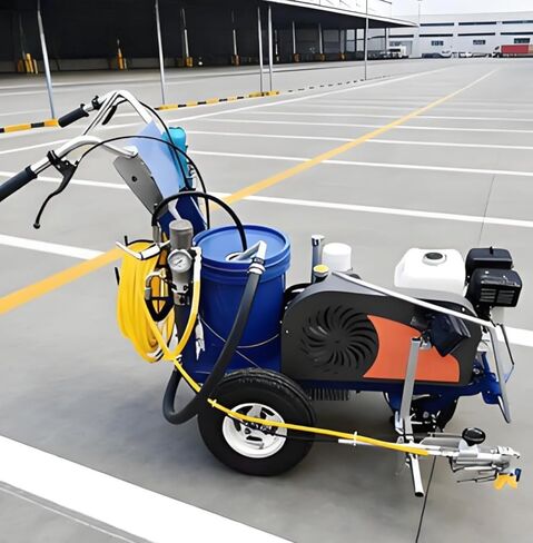 50-450mm Multi-Width Hot Melt Line Striper, Walk Behind Thermoplastic Road Marking Machine, Insulated Heating Barrel &Reflective Painter,for Urban Sidewalk Garage School Playground Property Management in Saudi Arabia