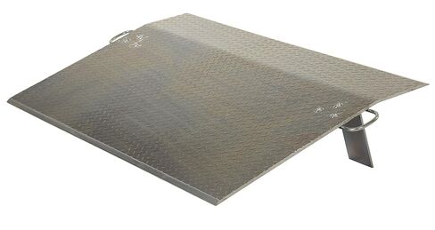 Vestil EH-3648 Aluminum Economizer Dock Plate 36 In. x 48 In. 1/2 In. Plate Thickness 3000 Lb. Capacity Silver in Saudi Arabia