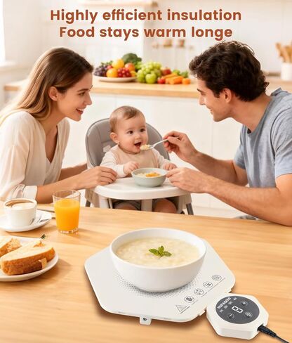 Food Heating Pad - Fast Heating Silicone Electric Tray, Level 4 Temperature Rise, Protect Table, Roll Up Self-Service Hot Plate Heating Pad, Portable Food Warmer for Party and Family Trips (4) in Saudi Arabia