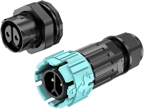 Waterproof aviation 2/3/4/5 core wire-to-board male-female plug-in m19 self-locking push-on connector(EW M19 2 core 5-8mm 20A) in Kuwait