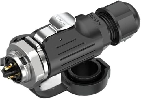 EW-LP16 flange metal power socket 2/3/4/5 core screw lock wire industrial waterproof connector(EW-LP16-3P) in Kuwait