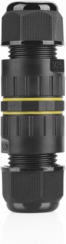 Straight-through terminal M25 screw connection outdoor 3-core wire connector waterproof connector(EW M25 5 core 10-14mm) in Kuwait