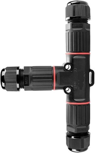 Screw-free P20T quick-connect terminal T-type quick-connect wire adapter outdoor power waterproof connector(EW-P20T 5-9mm) in Kuwait