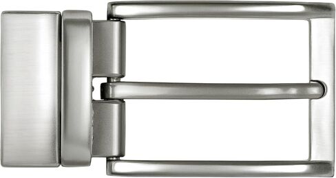 SaiTech IT Men’s Reversible Belt Buckle Casual For Belt for Formal & Casual Belts (Nickle Black) in Kuwait