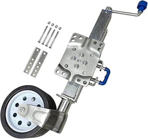 Heavy-Duty Off-Road Double-Stance Wheel Trailer Jack with 4-Level Height Adjustment, for RVs, campervans, Boats, Trucks, and Other Accessories. in Saudi Arabia