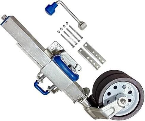 Heavy-Duty Off-Road Double-Stance Wheel Trailer Jack with 4-Level Height Adjustment, for RVs, campervans, Boats, Trucks, and Other Accessories. in Saudi Arabia