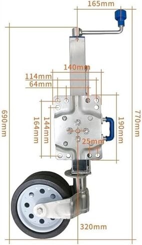 رافعة سيارة شديدة التحمل قابلة للتعديل للمقطورات ذات العجلات المزدوجة، وRVs للطرق الوعرة، والمعسكرات والقوارب، أوضاع ارتفاع متعددة لملحقات السيارات in Kuwait