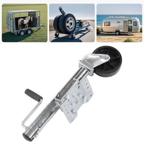 1000 Lbs Swivel Boat Trailer Jack with Single Wheel Ergonomic Handle 264mm Lift Trailer Tongue Jack for RVs Boats Horse Trailers Utility Trailers in Kuwait
