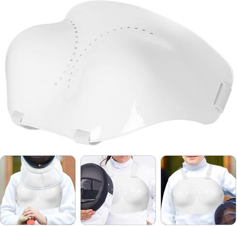 GARVALON Fencing Chest Guard Adjustable Protector for Women, L Size Female Breast Protector, Lightweight Impact-Resistant Sports Equipment for Fencing Training and Competition in Kuwait