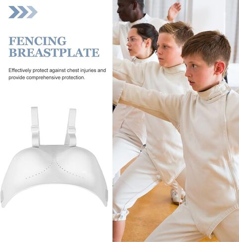 Ciieeo Fencing Chest Guard for Women L Size, Adjustable Breast Protector, Lightweight Impact Protection Gear for Foil and Sabre Fencers, Sports Protective Gear for Training in Kuwait