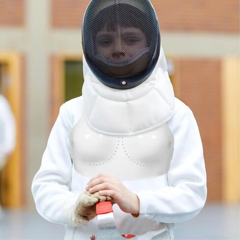 PRETYZOOM Fencing Chest Guard Adjustable Protective Gear for Women L Size Breathable Sport Chest Protector for Foil and Sabre Training in Kuwait