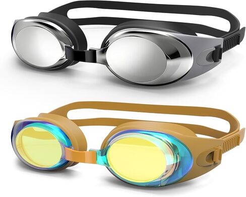 نظارات السباحة للأطفال من Dizywiee، نظارة سباحة مكونة من قطعتين للأطفال والأولاد والبنات من سن 6 إلى 15 عامًا in Kuwait