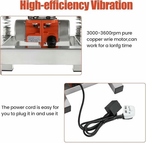 35x35 cm Small Concrete Vibrating Table, Vibration Platform, Vibration Table Vibrating Test Bench Compactor Platform Stainless Steel 110V in Saudi Arabia