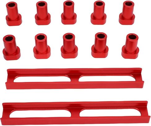 Aluminum Alloy Bench Dog 10 Pcs Bench Dog 3 4in Aluminum Alloy Non Slip Pad Bench Dog Stop with 2 Base for MFT Tables in Saudi Arabia