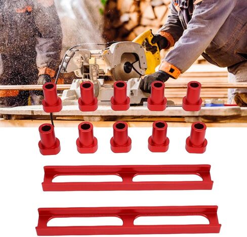 Aluminum Alloy Bench Dog 10 Pcs Bench Dog 3 4in Aluminum Alloy Non Slip Pad Bench Dog Stop with 2 Base for MFT Tables in Saudi Arabia