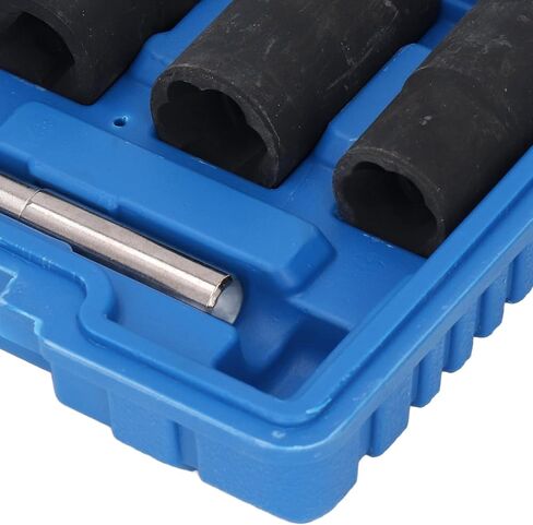 Nut Screw/Fastener Extractor Kit, Durable Cr Mo Steel Screw/Fastener Extractor Kit 1/2in, 4 Different Sizes for Wide Application, 5Pcs in Saudi Arabia
