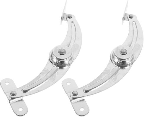 UPKOCH Door Stop Hinge for Distribution Cabinet Doors, Nickel-Plated Steel Right-Opening Support Rod, 2pcs Set, Small Locking Hinges for Industrial Cabinet Hardware in Saudi Arabia