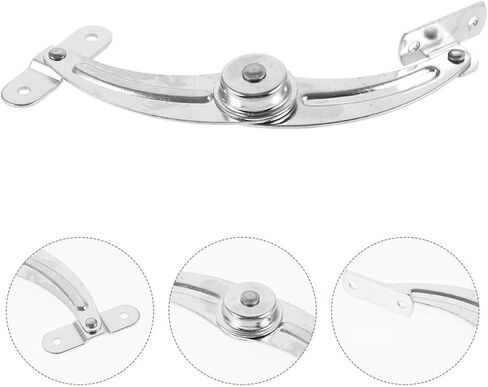UPKOCH Door Stop Hinge for Distribution Cabinet Doors, Nickel-Plated Steel Right-Opening Support Rod, 2pcs Set, Small Locking Hinges for Industrial Cabinet Hardware in Saudi Arabia