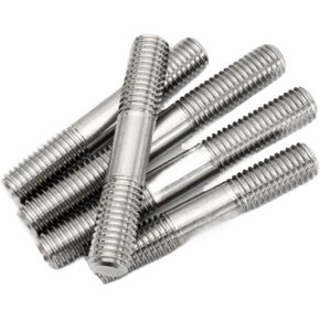 Double End Threaded Screw Rod Double-Ended Stainless Steel Screws Stud Stainless Steel Bolt 304 Stud Thread Diameter M4-M8 1-5pcs(90mm,2pcsM5) in Saudi Arabia