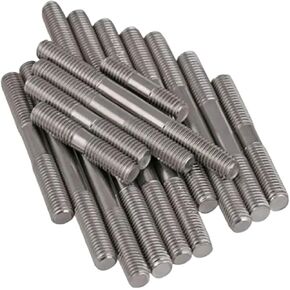 Double End Threaded Screw Rod M10-1.5 40mm - 150mm Double End Thread 316 Stainless Steel Tight Adjustable Push Rod Stud Screws Bolts(M10x90mm-3pcs) in Saudi Arabia