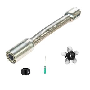 رأس كاميرا الصرف الصحي WP9600FTR مع غطاء واقي عجلة توجيه جهاز الإرسال 512 هرتز، ملحق بديل/أجزاء من 23 مم/0.9 بوصة كاميرا فحص الصرف الصحي JQKJCAM مع محدد موقع 12 مصباحًا (WP90F SP09F) in Kuwait